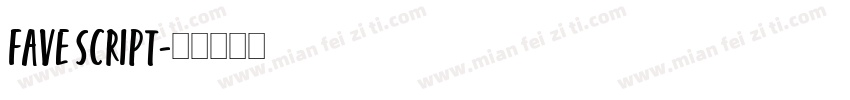 fave script字体转换
